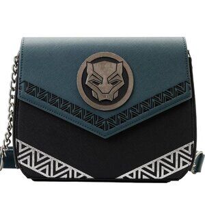 NWT Black Panther Wakanda Forever Loungefly Crossbody Handbag •